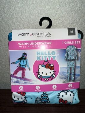 Hello Kitty Warm Essentials Girls Thermal Set - Blue